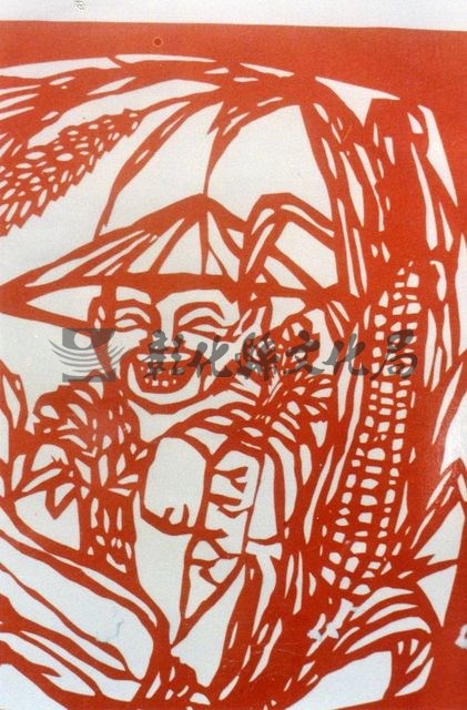 作品(剪紙  陳秋忠  知足常樂)的圖檔，共1張