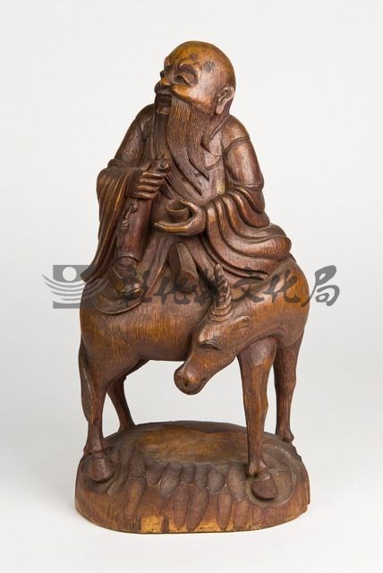 作品(竹刻騎鹿人物)的圖檔，共2張